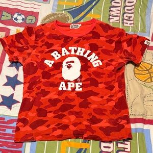 Red Camo Bape T-Shirt